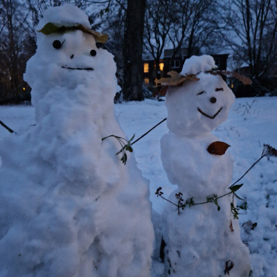 Schneemann bauen Schneemann bauen